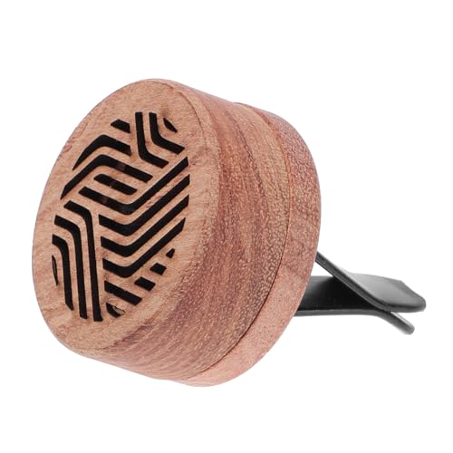 PartyKindom Car Perfume Diffuser Clip - Aromatherapy Essential Oil Vent Air Fresh, Wooden Aroma Diffuser for Car, Compact Design - Image 1