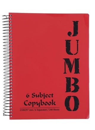 Jumbo Notebook 6 Subject - 240 Sheets A4 - pzsku/Z695A3EB69EDE7C925F97Z/45/_/1695737318/6d4e8022-e45e-4e2b-b4a6-00f921e42501