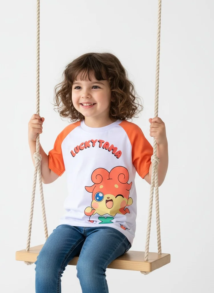 zaitoon 2-Piece Girls t-shirts- Adventure palace and Cocotama