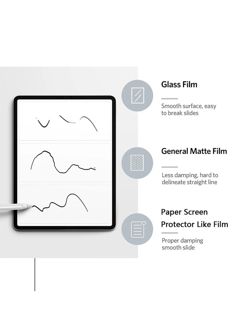 1 Pack Compatible with Xiaomi Pad 6/6Pro 11 Inch Paper Screen Protector Drawing Writing Feels Like Paper Anti Glare Scratch Resistant Matte Film - Image 2
