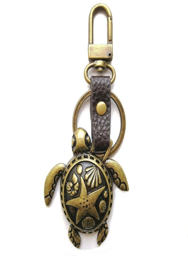 Chala Bronze Color Metal- Purse Charm, Key Fob, keychain (Sea Turtle) - Image 1
