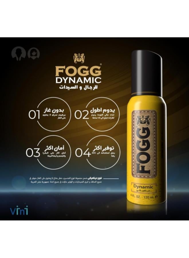 FOGG Dynamic Perfume Spray 120ml - Image 2