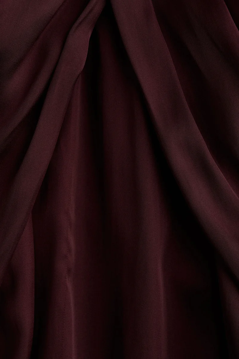 H&M Balloon-sleeved satin blouse