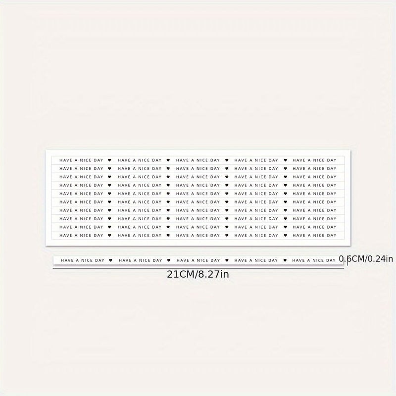 100 قطعة من ملصقات H-410 اللاصقة المزخرفة الطويلة سهلة الاستخدام لإغلاق صناديق الكعك والحلويات المخبوزة - Image 2