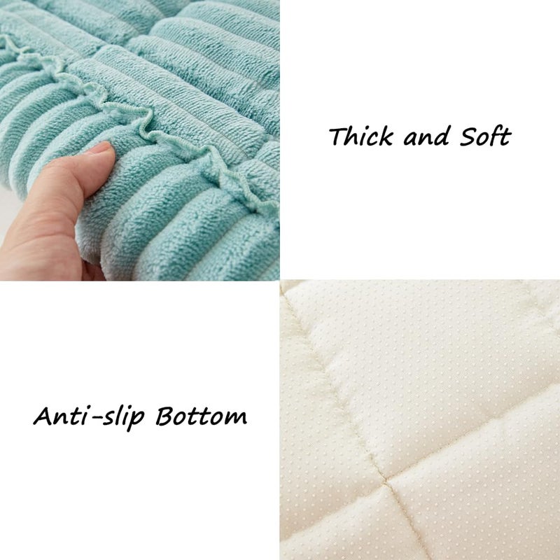 Awjcsv Couch Cover for Dogs Washable, Fuzzy Pet Couch Covers for 3 Cushion Sofa Pet Friendly, Non Slip Sofa Cover (Blue, 27.6" x 59"/70 x 150cm) - Image 5