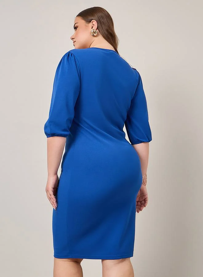 Styli Cobalt Sheath Dress
