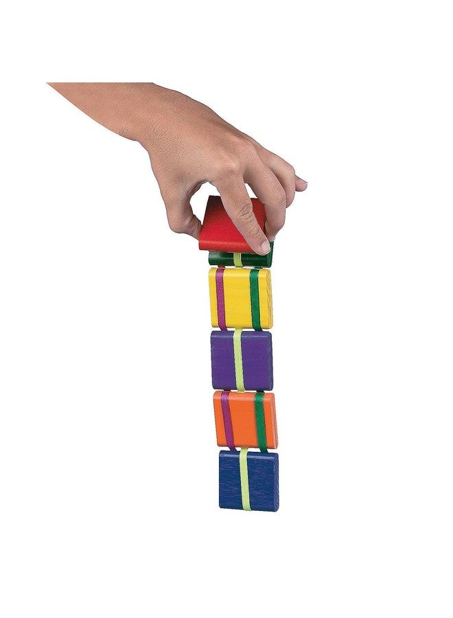 Fun Express - Wooden Jacob's Ladders - Toys - Games - Puzzle Games & Mind Teasers - 12 Pieces - Image 1