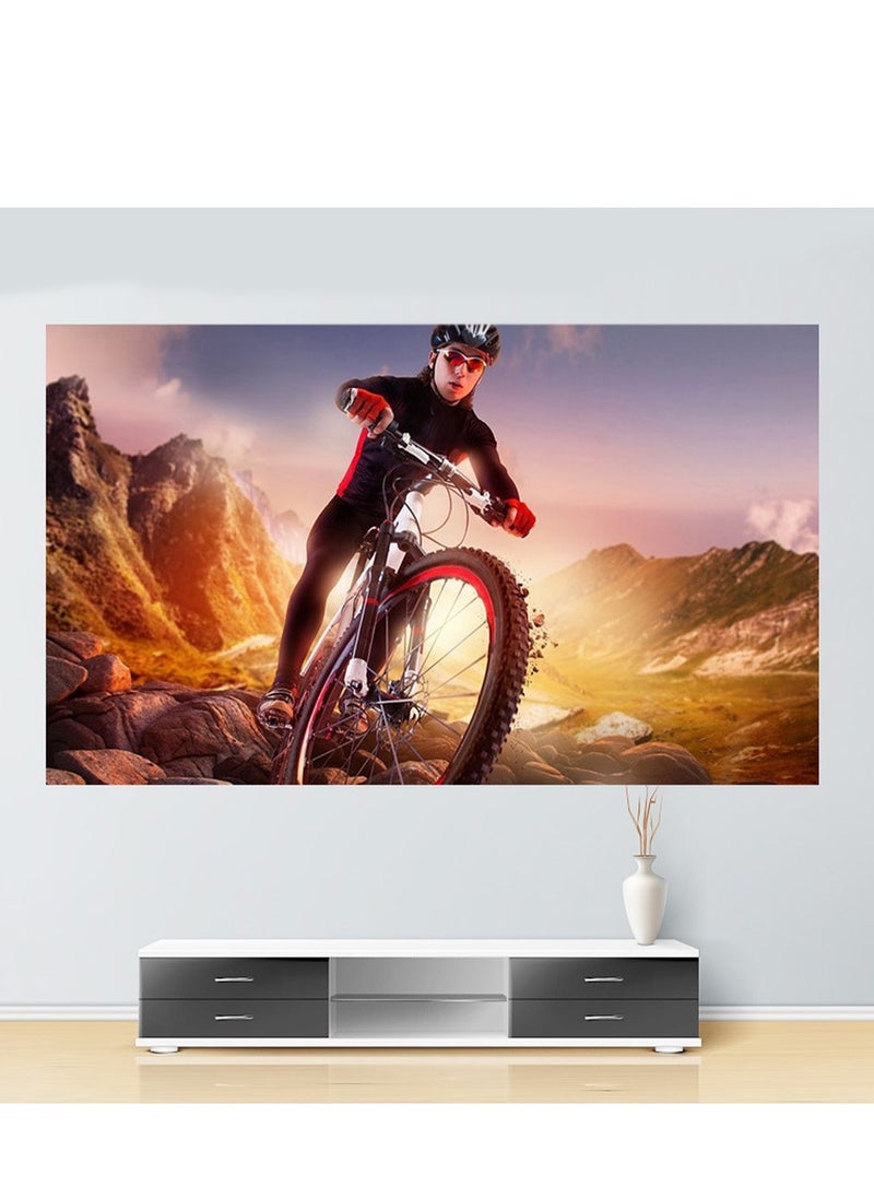 Furtey 4K Ultra Clear Anti-Glare Projector Screen 100 Inch Foldable - Dual Sided HD Projection Screen for Indoor/Outdoor Movies, Home Theater & Portable Use (16:9 Aspect Ratio)  - Image 3