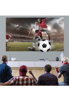 Furtey شاشة عرض مضادة للضوء للفيلم بدقة 4K عالية الدقة، شاشة عرض محمولة قابلة للطي مقاس 100 بوصة للاستخدام المنزلي، شاشة عرض فيديو داخلية مزدوجة الجوانب بنسبة 16:9  - Image 2