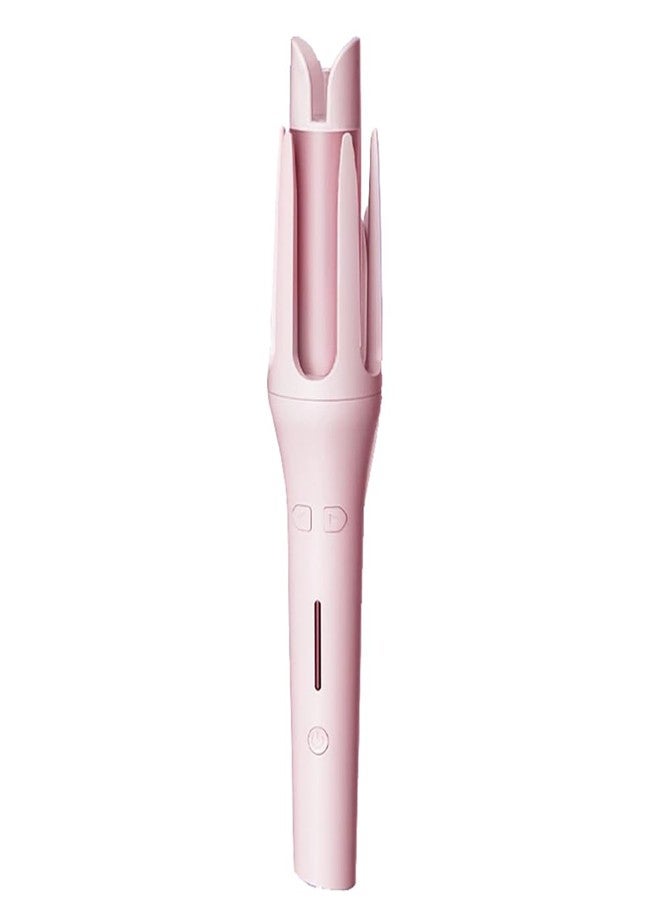 Winb Automatic Hair Curler with 4 Temperature Settings and 3 Timers, Auto Shut Off Anti-Scald Swivel Wand (Pink) - Image 1