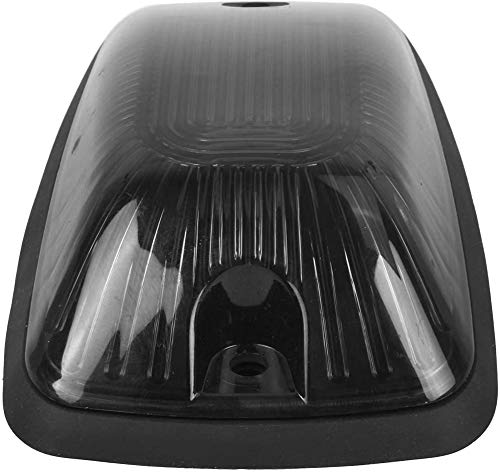 KMA 5pcs Smoked Lens Cab Roof Marker Lights, KOMAS Roof Top Lamp Clearance Running Light Replacement for Truck SUV 1988-2002 Chevrolet Silverado GMC C/K (Smoked Cover + Base) - Image 2