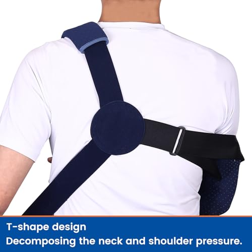 Willcom Arm Sling for Shoulder Injury with Waist Strap - Immobilizer Brace Support for Sleeping, Rotator Cuff Surgery (Comfort Version, Left, Large，40-51 inch) - Image 2
