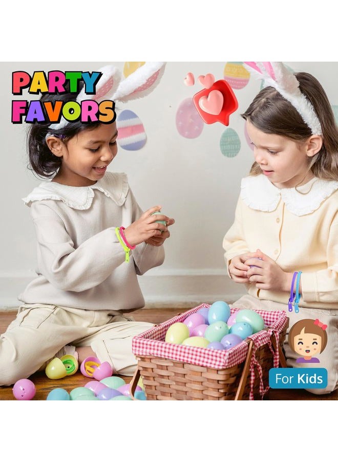 UpBrands 48 Prizes for Kids Zipper Bracelets 7 ½”, Fidget Party Favors for Kids, Sensory Toys Bulk Set, Neon Colors, Birthday Kit, Easter Egg, Treat Bags & Pinata Fillers - Image 4