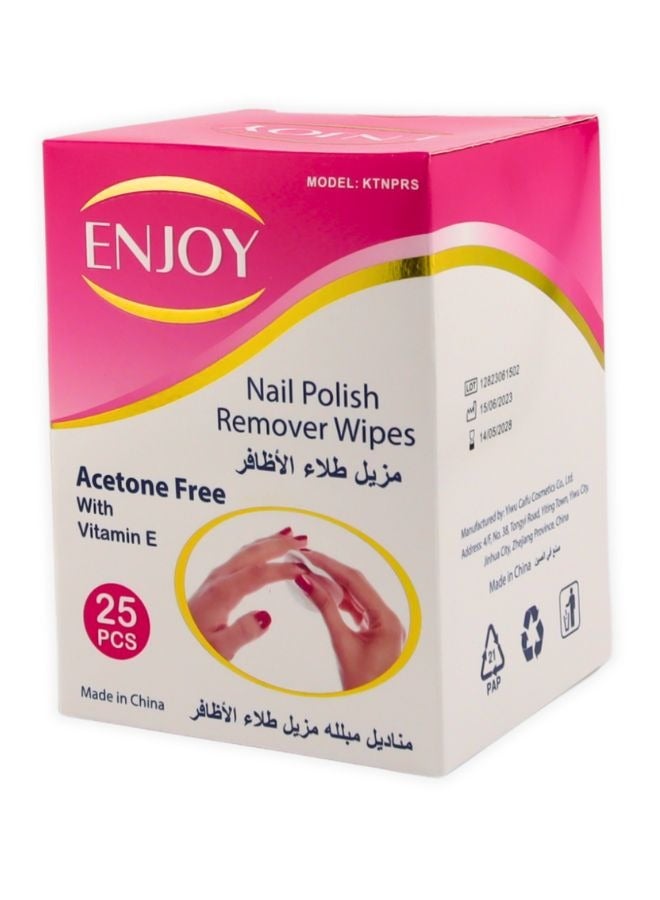 ENJOY Acetone Wipes 25 Pcs - Image 1