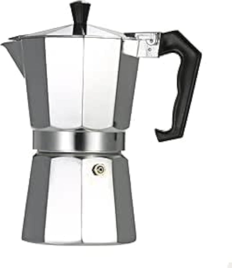 Classic Stovetop Espresso Maker for Powerful Espresso with Great Flavor, Classic Italian Style Moka Pot, Delicious Coffee, Easy to Operate and Quick Clean