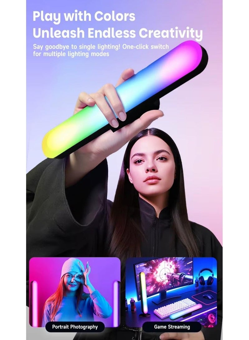 لمبة إضاءة RGB مغناطيسية MJ-21 مع مشبك – إضاءة تصوير وفيديو للموبايل، بث مباشر، تيك توك، يوتيوب، اجتماعات أونلاين، مكياج وصناعة المحتوى – قابلة للشحن Type-C - Image 4