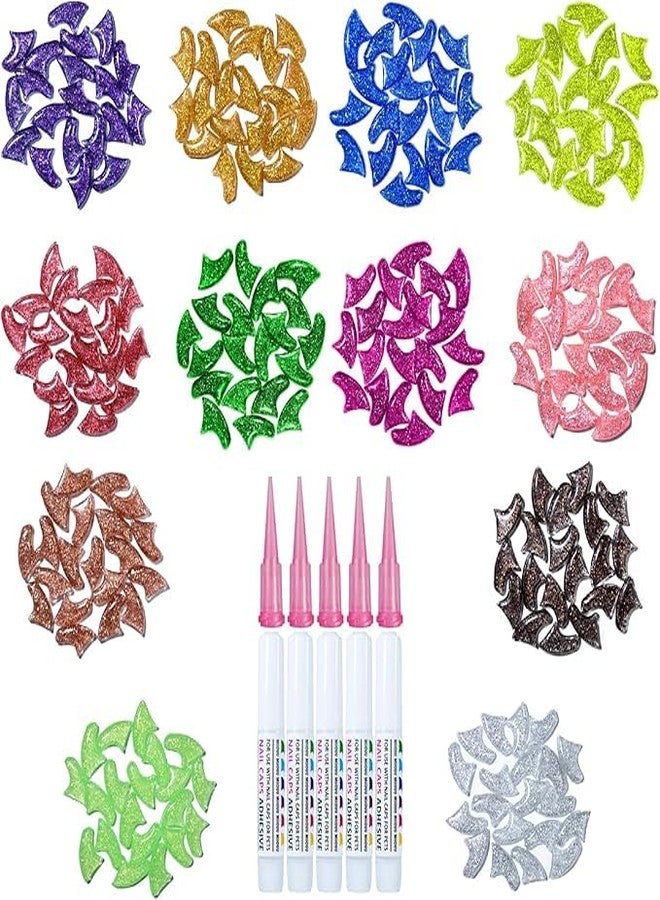 BohoBark Cat Nail Caps for Cats - (20 Caps, Multicolor) - Pet Soft Safe & Anti Scratch Paw Claw Cap | Nail Care Cover for Cats and Small Dogs - Image 3