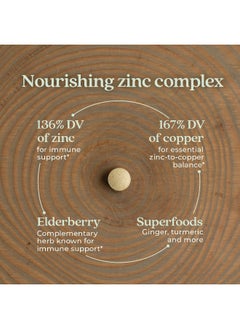 New Chapter Zinc Supplement, New Chapter Fermented Zinc Complex, ONE Daily for Immune Support + Skin Health + Non-GMO Ingredients, Easy to Swallow & Digest, 30 Count (1 Month Supply)  - Image 3
