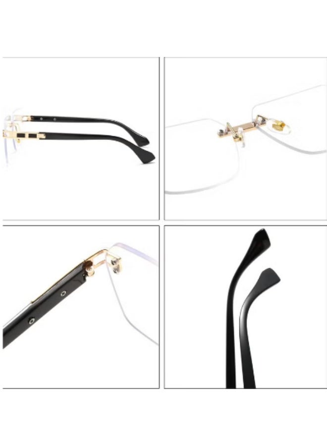 New Rimless Fashion Trend Sunglasses Personalized Sunglasses UV Protection Unisex - Image 3