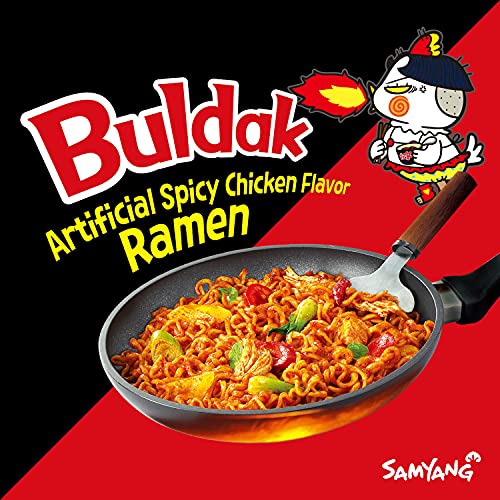 Samyang Buldak Korean Hot Spicy Chicken Stir-Fried Ramyun Noodles 4.94 oz (Pack of 5) - Image 5