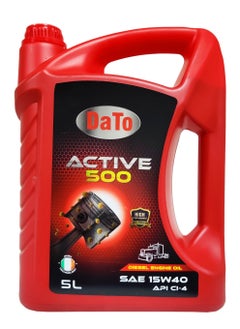 DATO DaTo Active 500 (4 Bottle) - Diesel Engine Oil 5L - SAE 15W40 CI-4  - Image 2