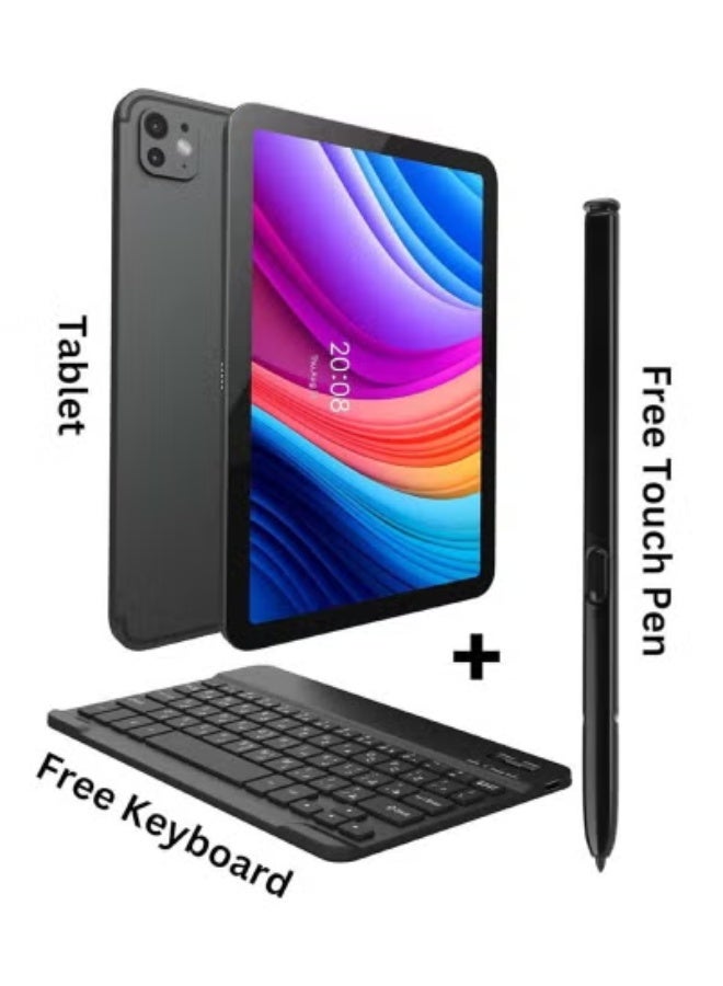 JAJEEK TAB 15/10 Inch Android Tablet with 5G Dual SIM & WiFi – 8GB RAM, 512GB ROM, Octa-Core Processor – Android 12 Tablet with Keyboard Case – Large Display Tablet for Office Work, Online Learning, Gaming & Entertainment – Fast Connectivity & Expandable Storage - Image 2