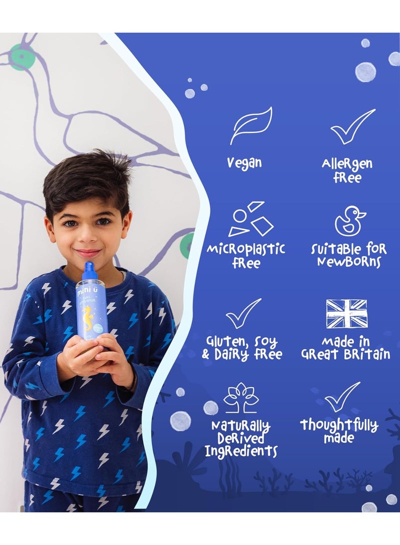 Mini U Wild Blueberry Curl Activator For Kids Curly Hair 250ml, Blueberry Scented Kids Hair Spray With Aloe Vera, Curl Defining Spray For Wavy And Curly Hair, Helps Manage Frizz And Flyaways, Vegan Hair Styling Spray - Image 4