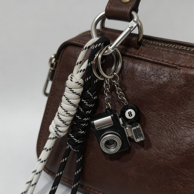 Cotton Doll Outfit With Flashing Sound-Making Shoulder Strap, Retro Mini Slr Camera Keychain With Light And Sound, - Image 3