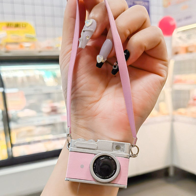 Cotton Doll Outfit With Flashing Sound-Making Shoulder Strap, Retro Mini Slr Camera Keychain With Light And Sound, - Image 5