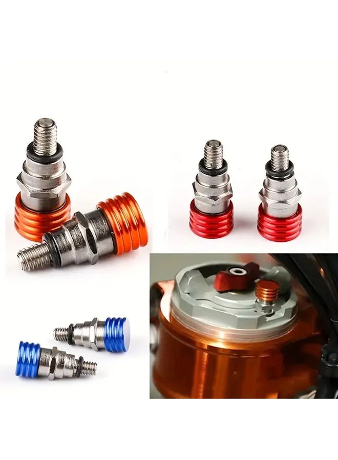Orange Fork Air Bleeder Valves High Strength Threaded Bolts For Off Road Motorcycles - Image 4