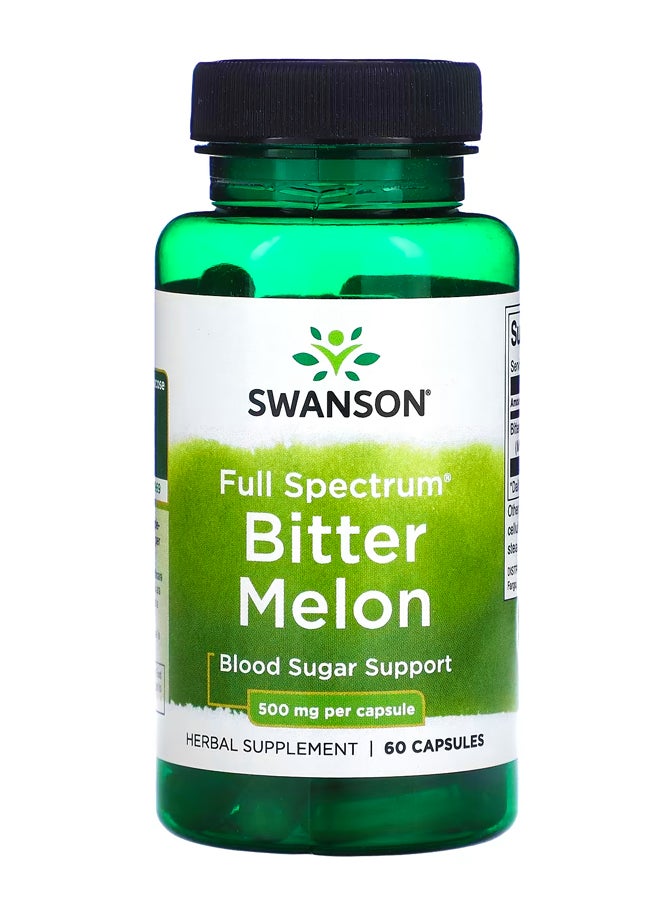 سوانسون البطيخ المر كامل الطيف ، 500 ملجم ، 60 كبسولة