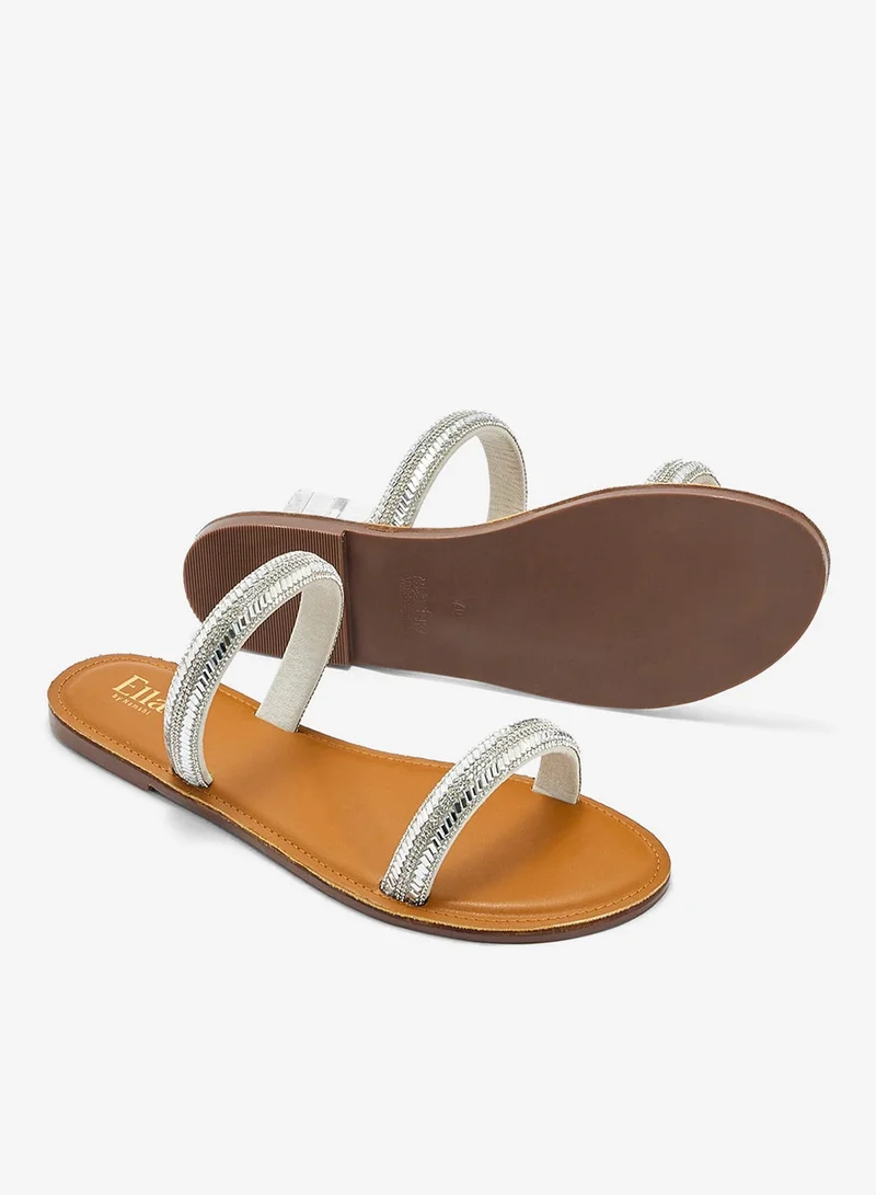 ELLA  Embellished Flat Sandals for Women | Best Price UAE