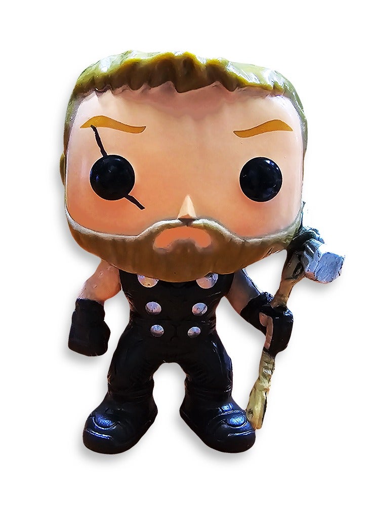 لعبة على شكل رسوم متحركة ، بشخصية ثور للأطفال والرضع ألعاب للبنين والبنات حجم 2.5 × 2.5 × 3.75 بوصة - Image 1