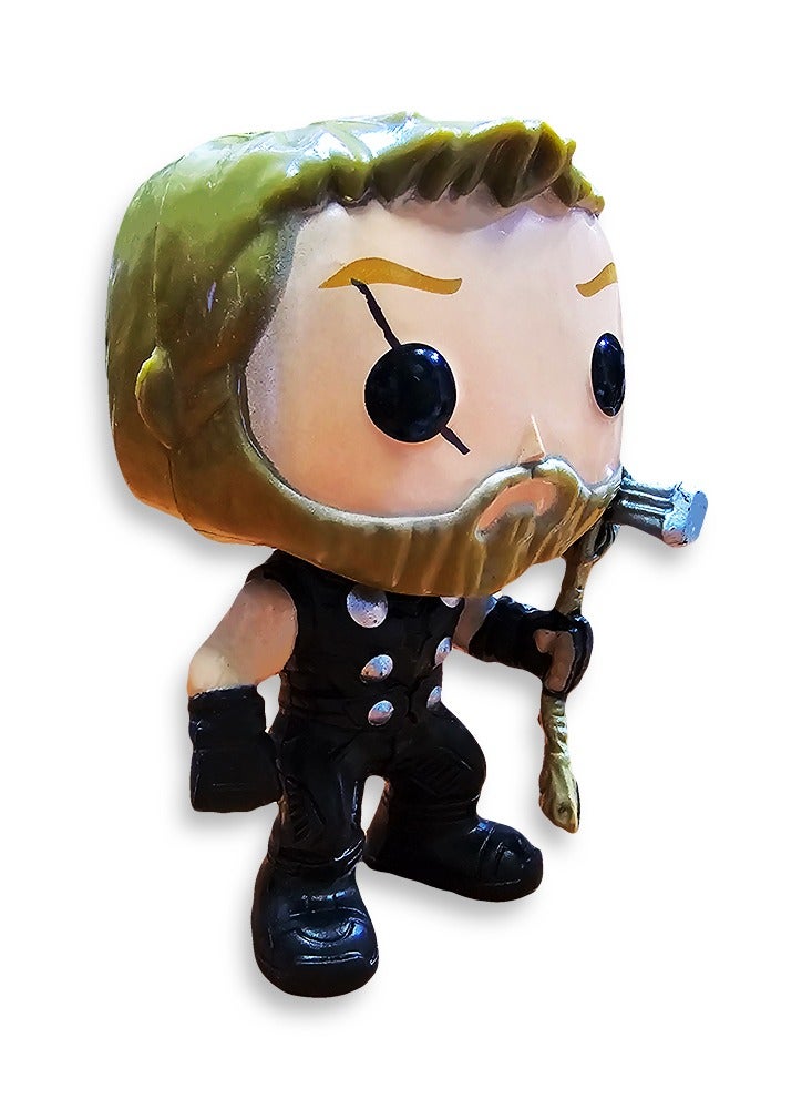 لعبة على شكل رسوم متحركة ، بشخصية ثور للأطفال والرضع ألعاب للبنين والبنات حجم 2.5 × 2.5 × 3.75 بوصة - Image 3