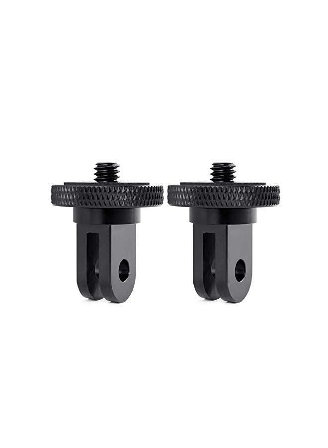 Sruim Tripod Mount for Gopro Adapter, 2Pcs 1/4-20 Screw Conversion Adapter for GoPro Hero10, Insta360 ONE X3, X2, Go 2, Xiaomi Yi and Other Action Cameras - Image 1