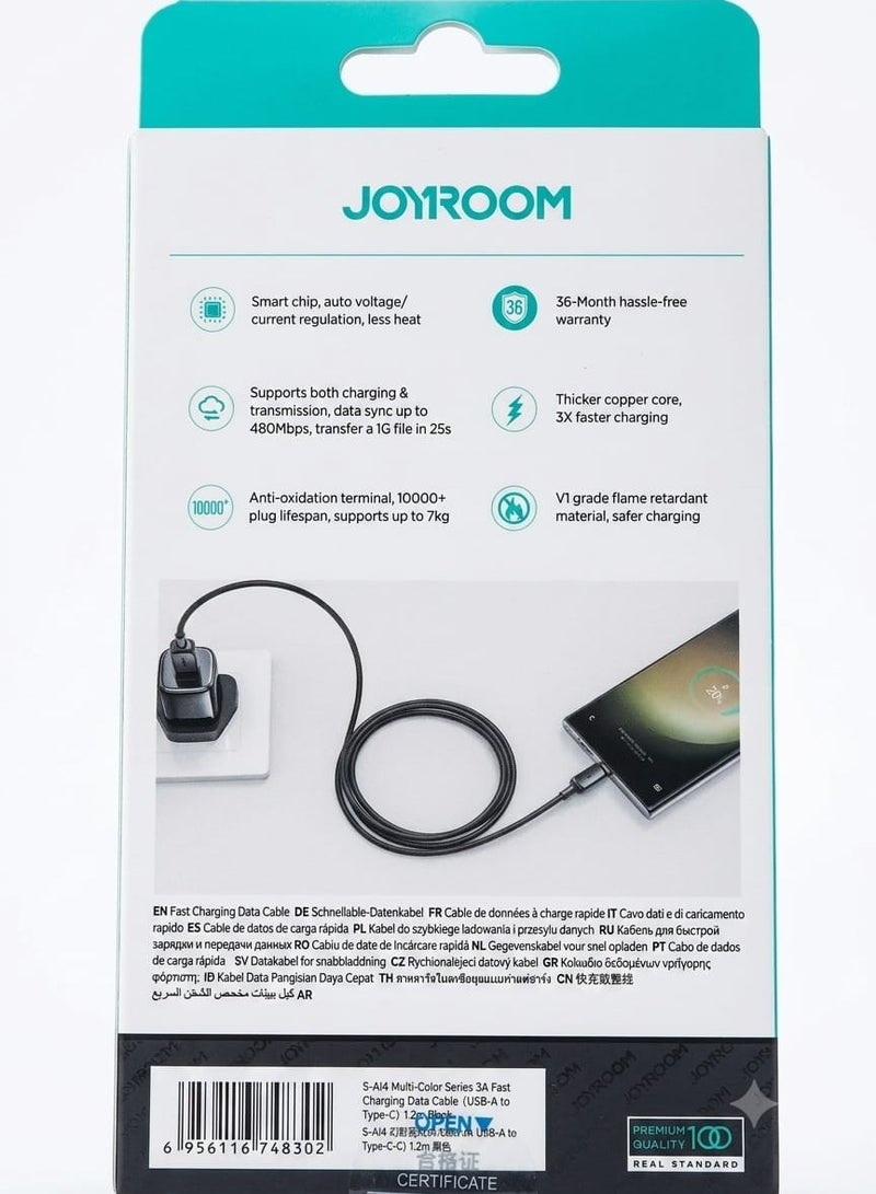JOYROOM Fast Charging Data Cable USB-A To Type-C, - Image 2