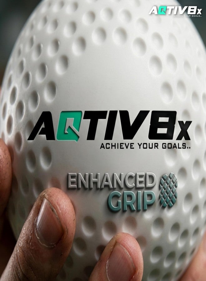 AQTIV8x Hockey Ball, PVC Practice Turf Cricket Practice White Balls, Cricket Training Ball (Pack of 5) - Image 2