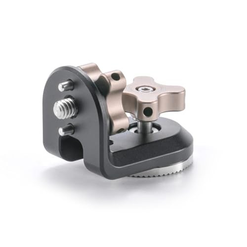 Tilta Right Angle Rosette Adapter to 1/4″-20 with Locating Pins | Compatible with Nucleus Nano II Control Handle & Lightweight Shoulder Rig | Aluminum Alloy and Stainless Steel | Black | TA-RRA-1420 - Image 2