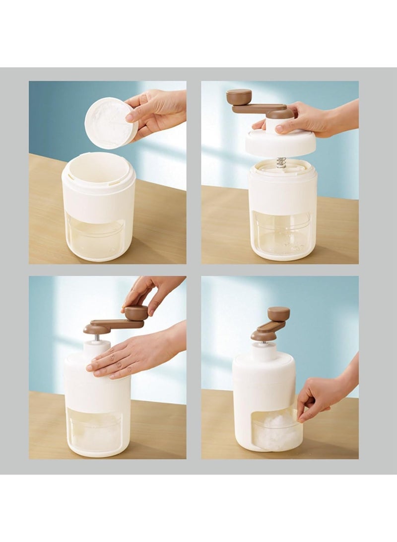 general Shaved Ice Maker, Manual Shaved Ice Maker, Manual Rotary Ice Crusher, For Home Use, Small, DIY, Ice Crusher, Fluffy, Soft Snow, Ice Maker Included, Stainless Steel Blade, Non-slip Handle, Easy - Image 4