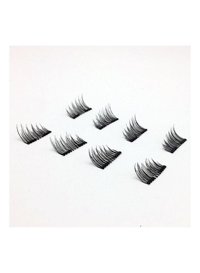 نيبمينينت رموش مستعارة مغناطيسية مكونة من 4 أزواج مع ملقط شعر أسود - Image 2