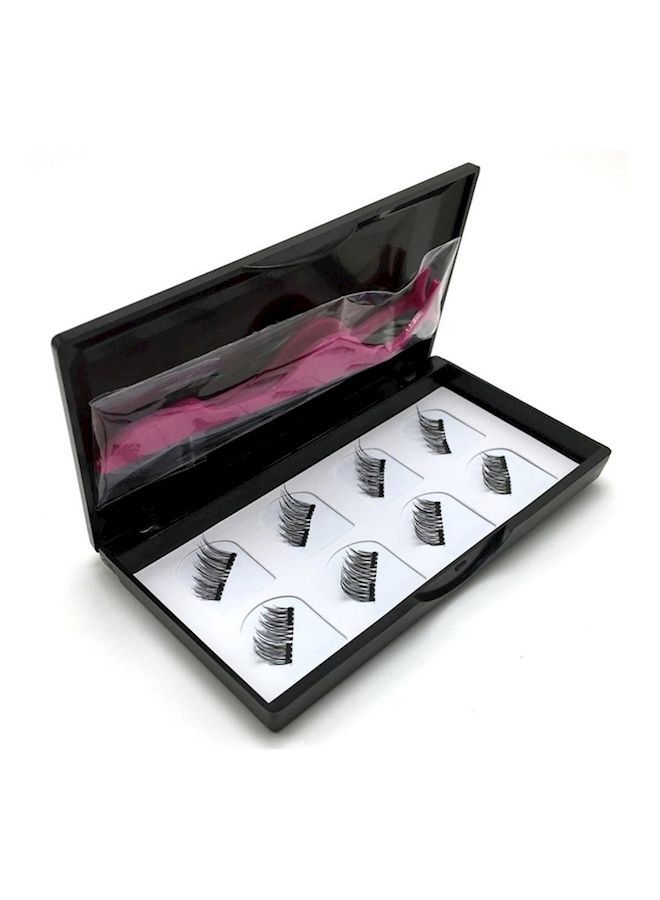 نيبمينينت رموش مستعارة مغناطيسية مكونة من 4 أزواج مع ملقط شعر أسود - Image 4