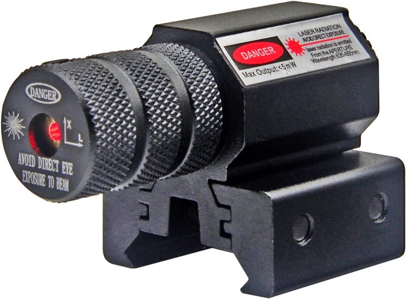 MOSANDON Compact Tactical Red/Green Beam Laser Sight,Laser Dot Sight Scope for Rifles Pistols Handguns fits Standard 20mm/11mm Picatinny Rail Mount - Image 1