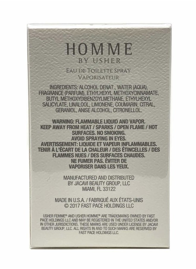 USHER - Homme Cologne for Men Eau De Toilette 1.7 oz - Image 1