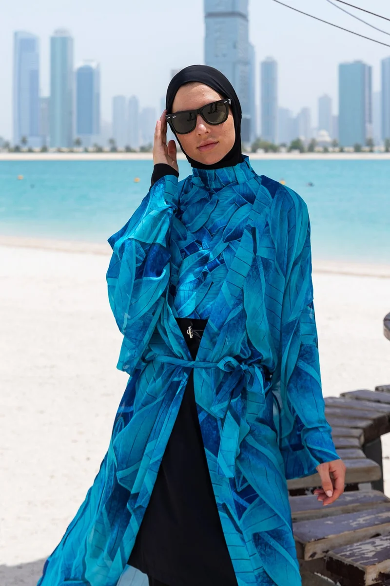ريمسا مايو Remsa Swimsuit Remsa Modest Swimsuit Over Single Kaftan Kimono Pareo RP014 Berrin