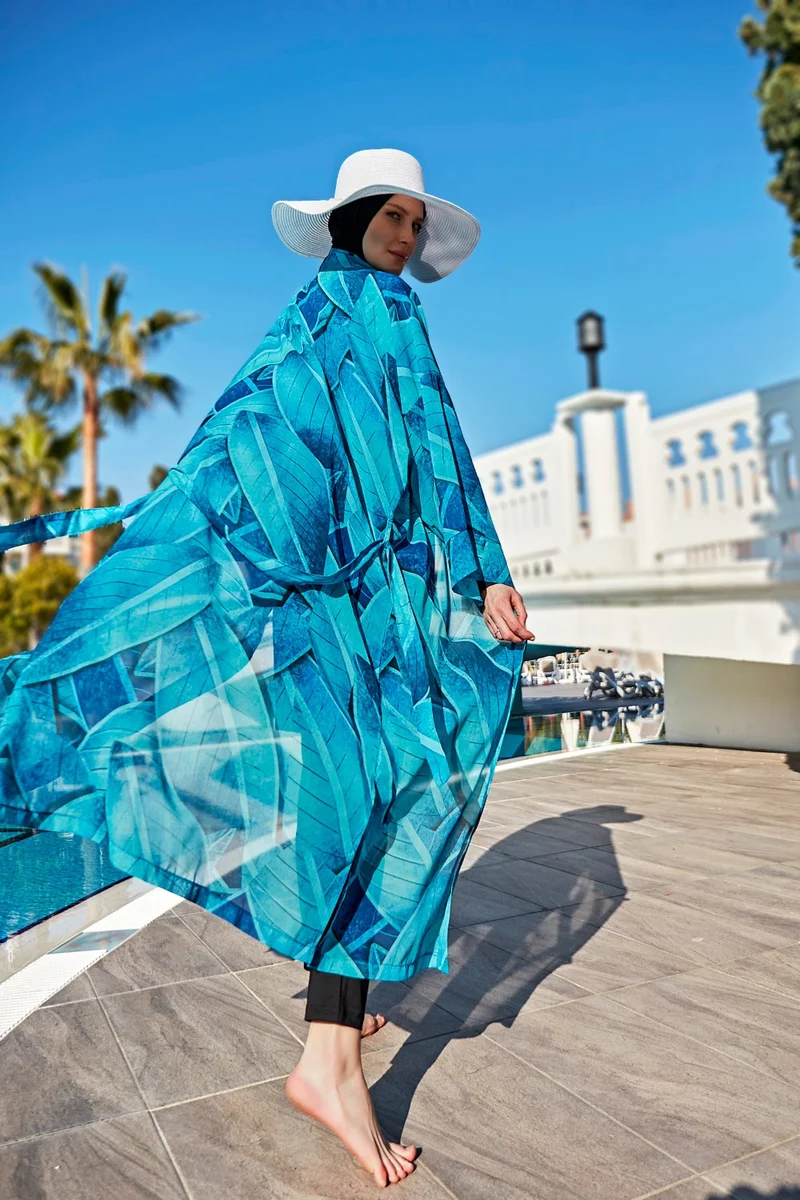 ريمسا مايو Remsa Swimsuit Remsa Modest Swimsuit Over Single Kaftan Kimono Pareo RP014 Berrin