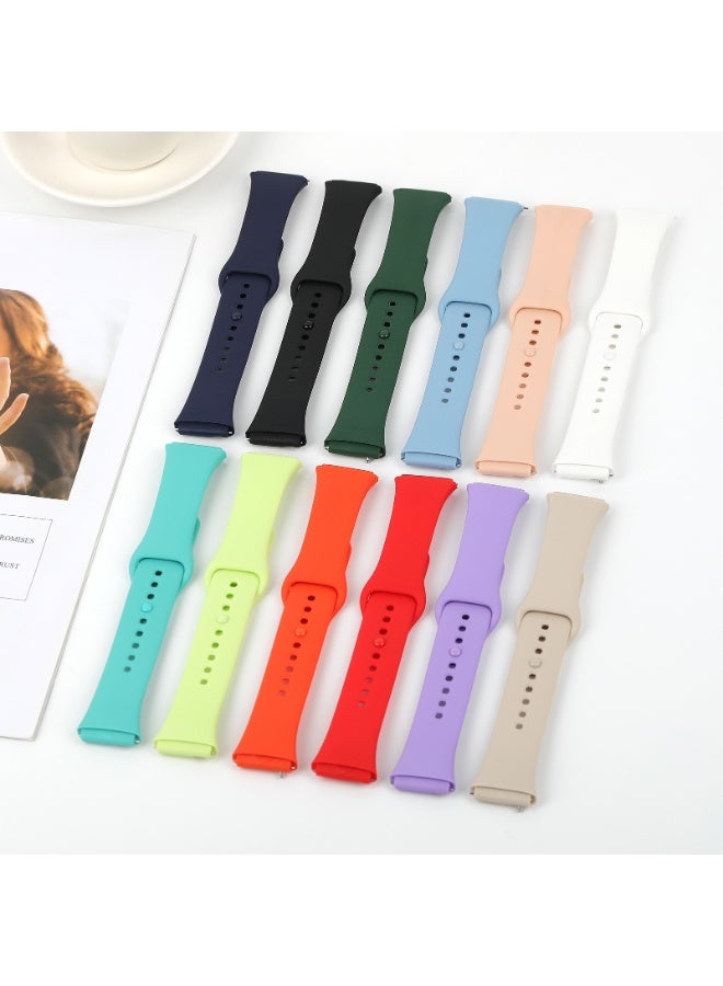 Silicone Straps Compatible with Xiaomi Redmi Watch 3 Active/Redmi Watch 3 Lite Smartwatch Soft Watch Band(Black) - Image 2