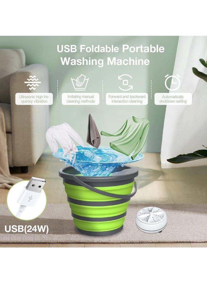 Kimaya Ultrasound Washing Machine, Turbo Automatic Clothes Washer, Household Portable Laundry Machine For Travel, Home, Business Trip Portable Mini Ultrasonic Turbine Washing Machine  - Image 3