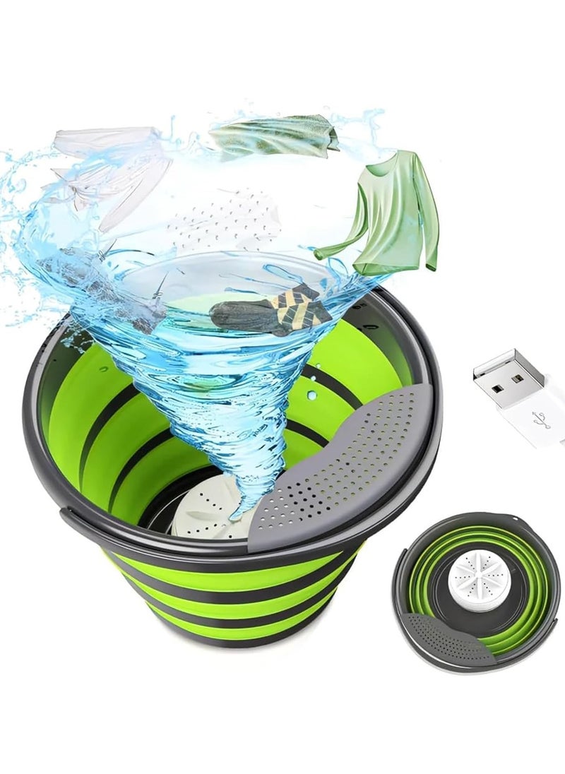 Kimaya Ultrasound Washing Machine, Turbo Automatic Clothes Washer, Household Portable Laundry Machine For Travel, Home, Business Trip Portable Mini Ultrasonic Turbine Washing Machine  - Image 2
