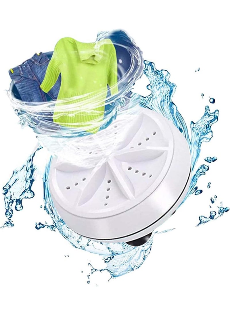 Kimaya Ultrasound Washing Machine, Turbo Automatic Clothes Washer, Household Portable Laundry Machine For Travel, Home, Business Trip Portable Mini Ultrasonic Turbine Washing Machine  - Image 1