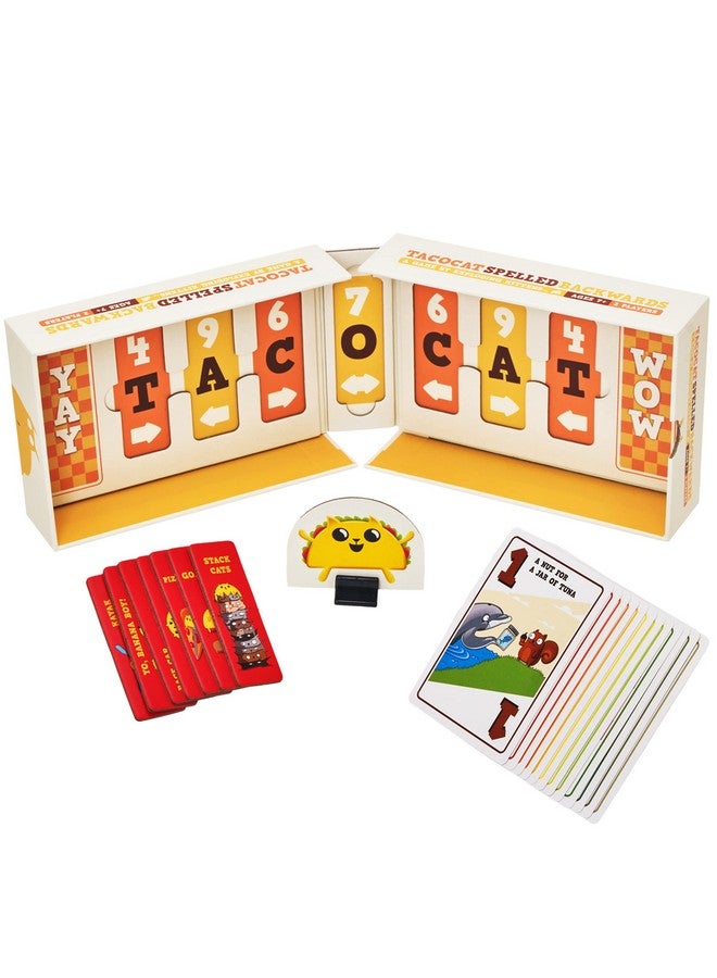 Exploding Kittens LLC Tacocat Spelled Backwards by Exploding Kittens - 2 Players - Ages 7+ - 15 Minutes to Play - Clever Family Board Game - Couple and Family Game, Ideal for Kid and Adult  - Image 4